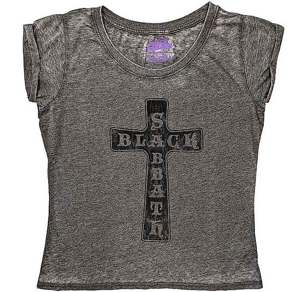 Black Sabbath T-Shirt Vintage Cross Burnout günstig online kaufen