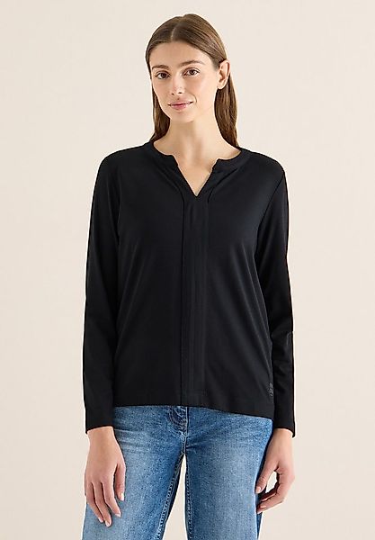 CECIL Langarmshirt aus Baumwolle mit Stretchante günstig online kaufen