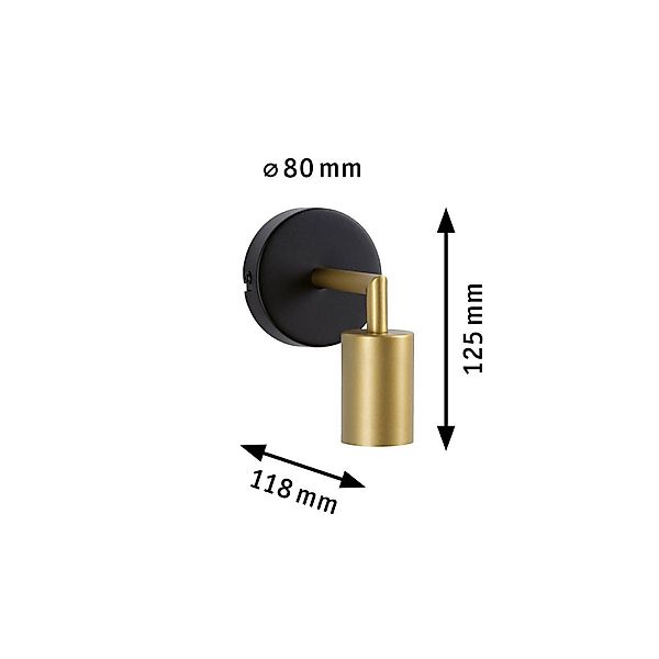 Paulmann Wandleuchte »Ravi IP44 max 1x60W 230V Metall«, Leuchtmittel E27 günstig online kaufen