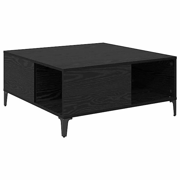 vidaXL Couchtisch Schwarz Eichen-Optik 80 x 80 x 36,5 cm Holzwerkstoff 8811 günstig online kaufen
