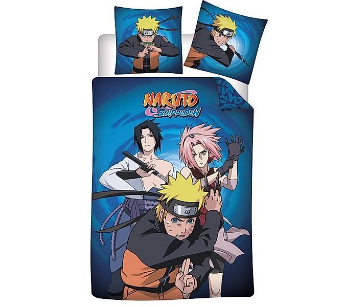 Naruto Bettwäsche Naruto Shippuden Jungen Bettwäsche Set, Mikrofaser, 2 tei günstig online kaufen