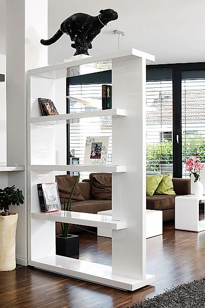 SalesFever Raumteilerregal, Ultramoderner Raumteiler-Regal: Hochglanz-Optik günstig online kaufen