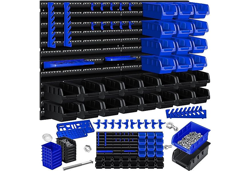 MASKO Stapelbox, Wandregal Stapelboxen Werkzeughalter 45 tlg Box Erweiterun günstig online kaufen