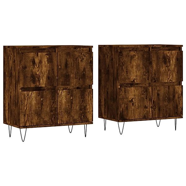 vidaXL Sideboards 2 Stk Räuchereiche Holzwerkstoff 3190178 günstig online kaufen