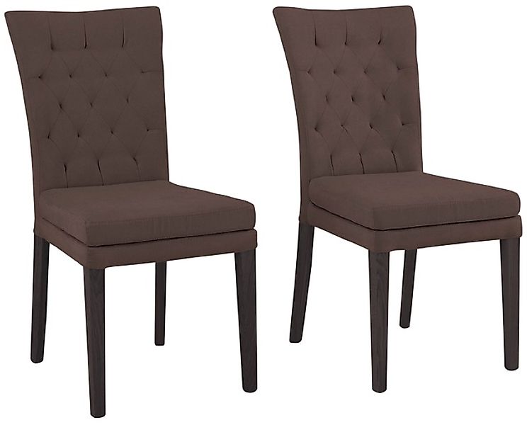 Home affaire 4-Fußstuhl »Colorado« (Set) 4 Stk. Luxus-Microfaser Beine aus günstig online kaufen