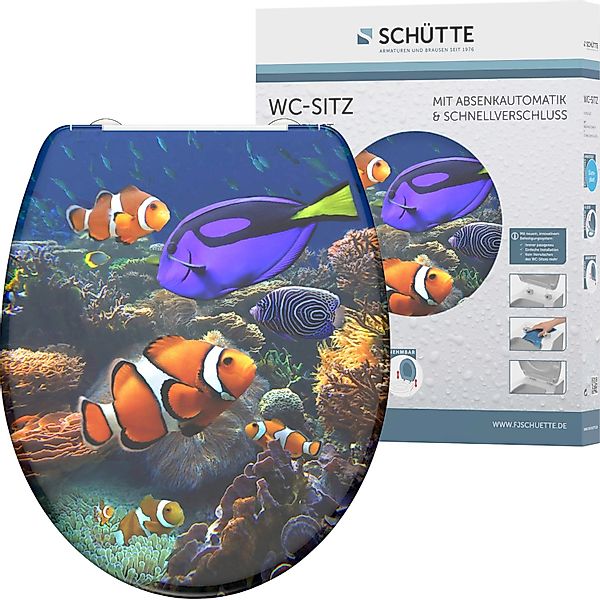 Schütte WC-Sitz SEA LIFE, bruchsicher und kratzfest, Absenkautomatik, Stand günstig online kaufen