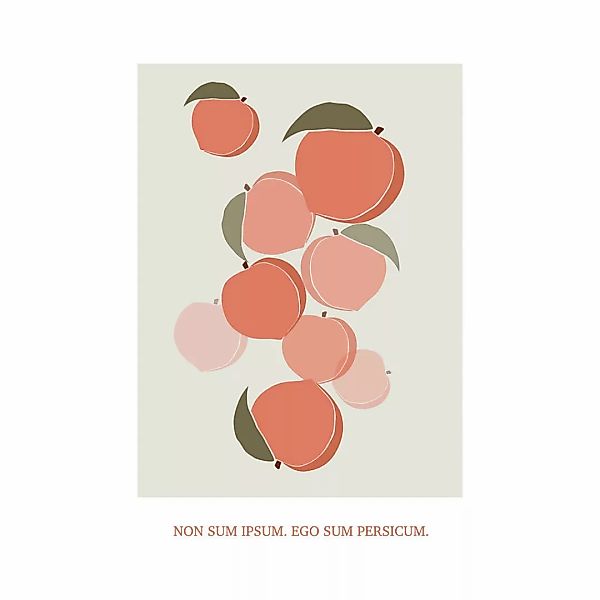 Komar Wandbild Cultivated Peaches Pflanzen B/L: ca. 30x40 cm günstig online kaufen