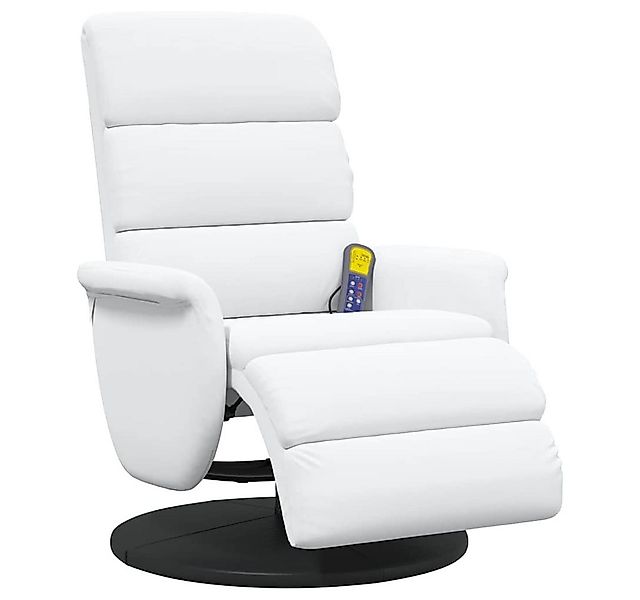vidaXL Sessel Massage Relaxsessel Weiß 71 x 98 x 106 cm Kunstleder (1-St) günstig online kaufen