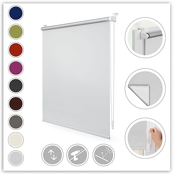 Seitenzugrollo Klemmfix Hitzeschutz, LICHTBLICK ORIGINAL, verdunkelnd, ohne günstig online kaufen