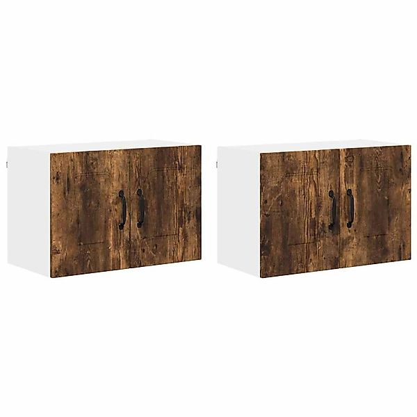 vidaXL Küchenwandschrank 2 Stk Geräucherte Eiche 60 x 31 x 40 cm 884565 günstig online kaufen