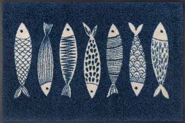 wash+dry by Kleen-Tex Fußmatte "Fish Tango" rechteckig 7 mm Höhe günstig online kaufen