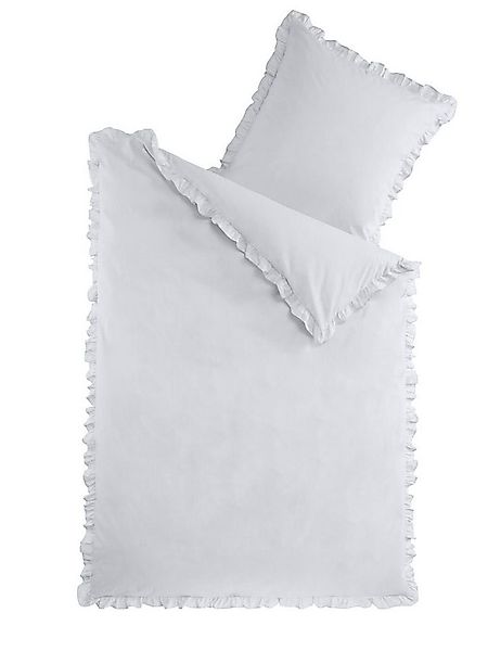 Optidream Bettwäsche Set Renforcé 135x200 Baumwolle silber silber, Renforcé günstig online kaufen