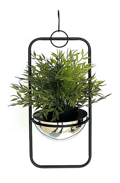 DanDiBo Blumenampel Innen Metall Wand Hängepflanzen 96083 mit Topf Silber, günstig online kaufen