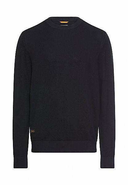 camel active Strickpullover unifarben und aus reiner Baumwolle günstig online kaufen
