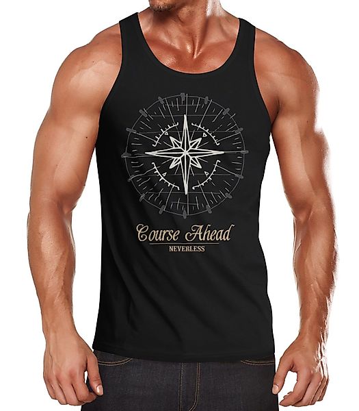 Neverless Tanktop Herren Tanktop Kompass Windrose günstig online kaufen