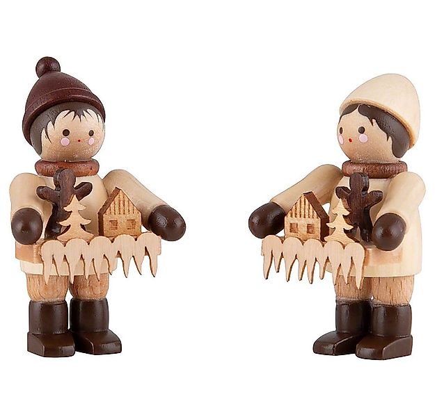 Volkskunstwerkstatt Romy Thiel Dekofigur Thiel-Figur Striezelkinder - natur günstig online kaufen