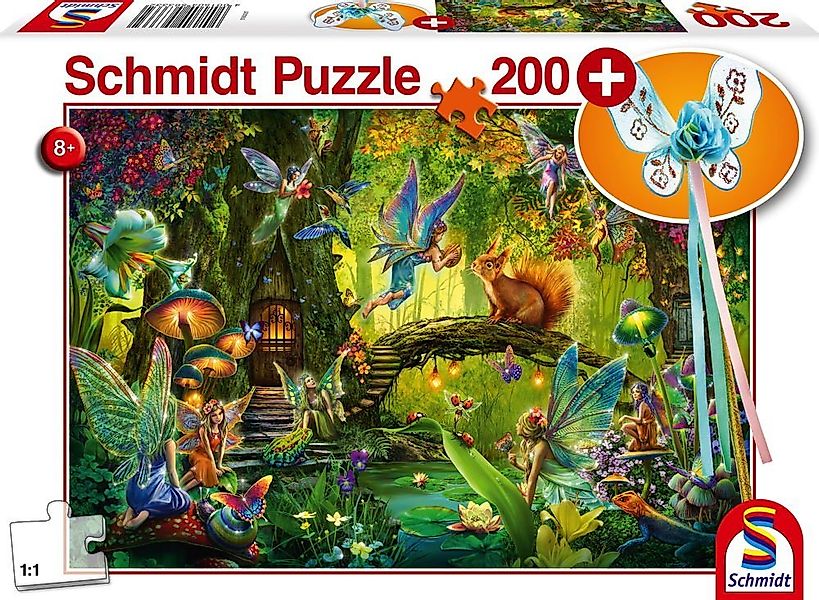 Schmidt Spiele Puzzle 200 Teile Schmidt Spiele Kinder Puzzle Feen im Wald m günstig online kaufen