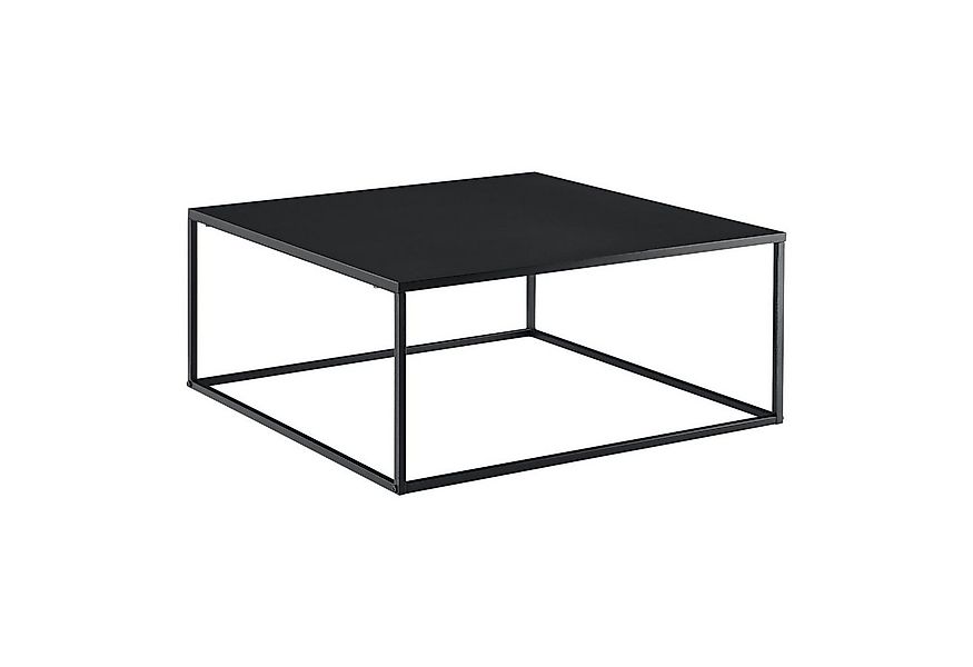en.casa Couchtisch, »Lebus« Metall 38 x 85 x 85 cm Schwarz günstig online kaufen