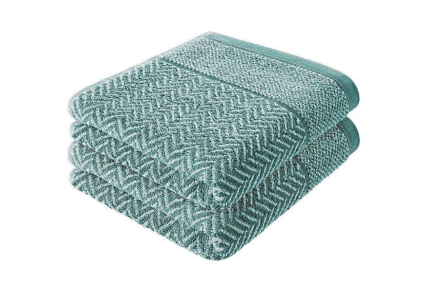 Herzbach Home Duschtücher Italiana 70x140 cm, (2-St), 500g/m², Premium-Qual günstig online kaufen