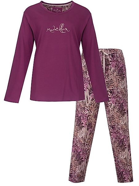 Medaillon Schlafanzug Modischer Damen Pyjama (2 tlg) Baumwolle günstig online kaufen