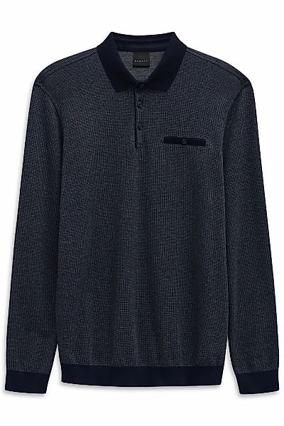 bugatti Langarm-Poloshirt "Modern Fit", mit Brusttasche und Knopfleiste günstig online kaufen