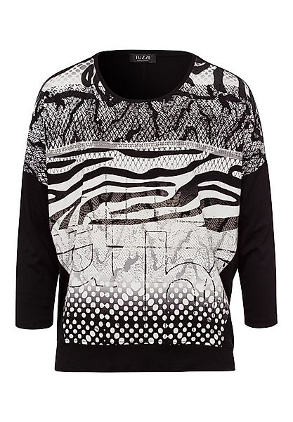 TUZZI T-Shirt Shirt EBONY & IVORY mit Print-Mix-Effekt günstig online kaufen