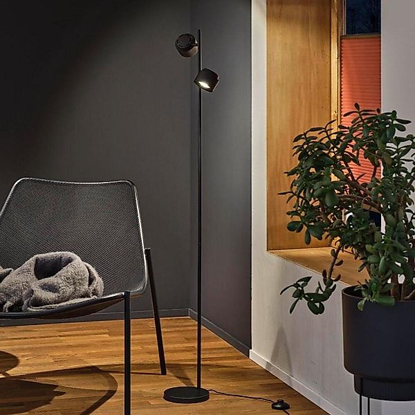 LED Stehleuchte Puric Pane in Schwarz 2x 3W 600lm günstig online kaufen