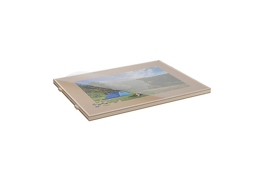 relaxdays Puzzleunterlage Puzzlebrett drehbar mit 4 Schubladen günstig online kaufen