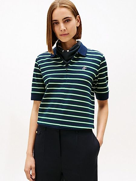 Tommy Hilfiger Poloshirt TH SCRIPT LYOCELL ZIP SS POLO günstig online kaufen