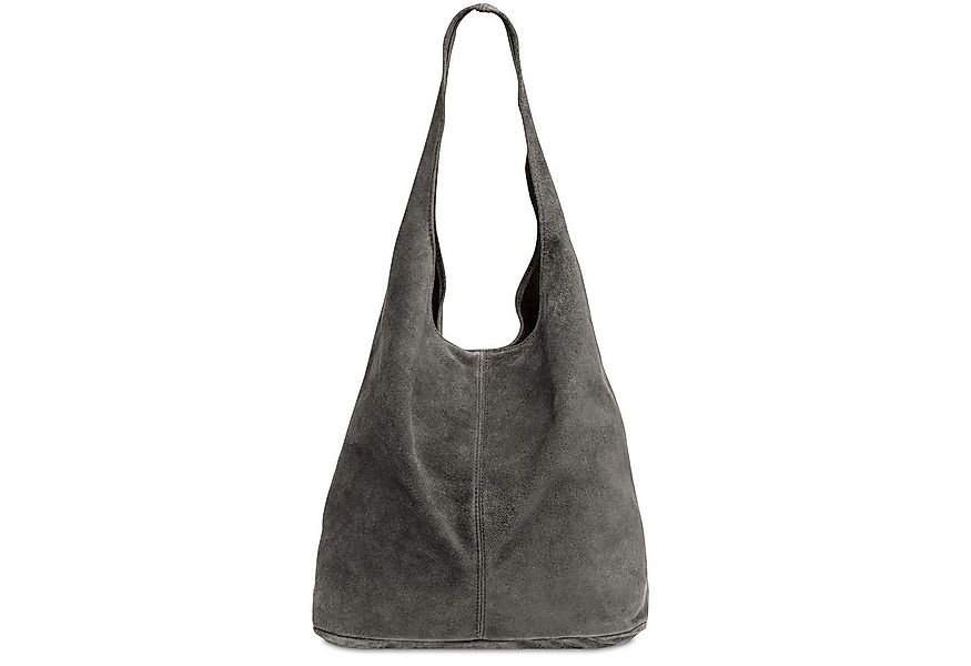 Caspar Schultertasche große Damen Wildleder Tasche Hobo Bag - CLASSIC LINE günstig online kaufen