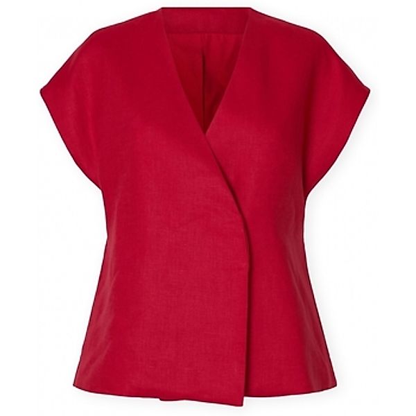 Selected  Blusen W Top Lia Linen - Sawy Red günstig online kaufen