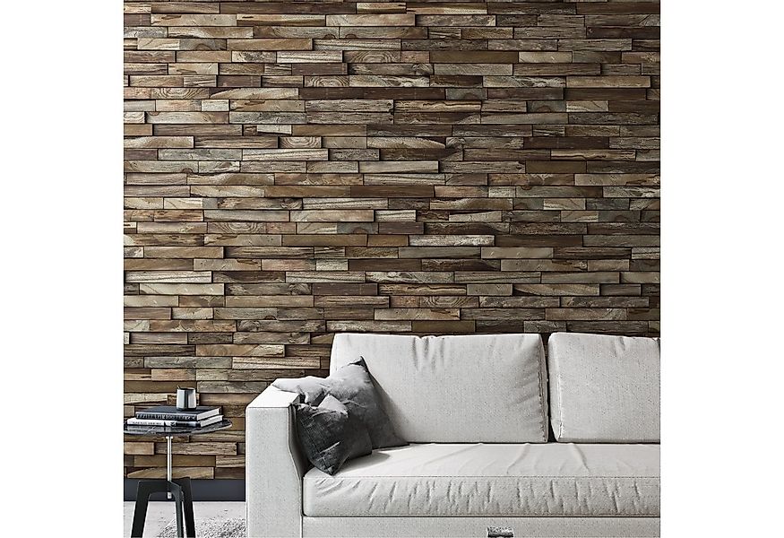 INDO 3D Wandpaneel Teak Elegance, BxL: 20,00x50,00 cm, 0,10 qm, (Packung, V günstig online kaufen