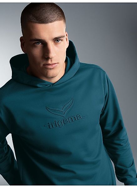 Trigema Kapuzensweatshirt TRIGEMA Kapuzenpullover mit großem günstig online kaufen