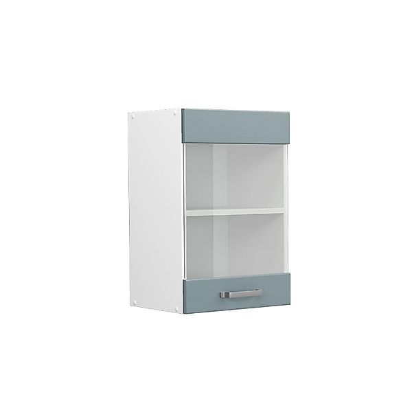Vicco Glashängeschrank R-Line, Blau-Grau/Weiß, 40 cm günstig online kaufen