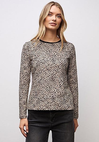 STREET ONE Langarmshirt mit Leomuster günstig online kaufen