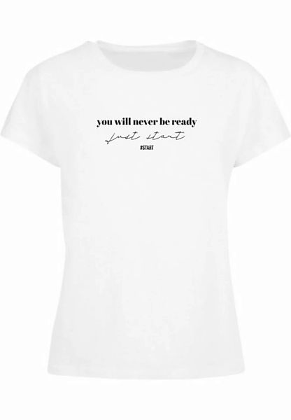 Merchcode T-Shirt Merchcode Damen Ladies Just Start Box Tee (1-tlg) günstig online kaufen