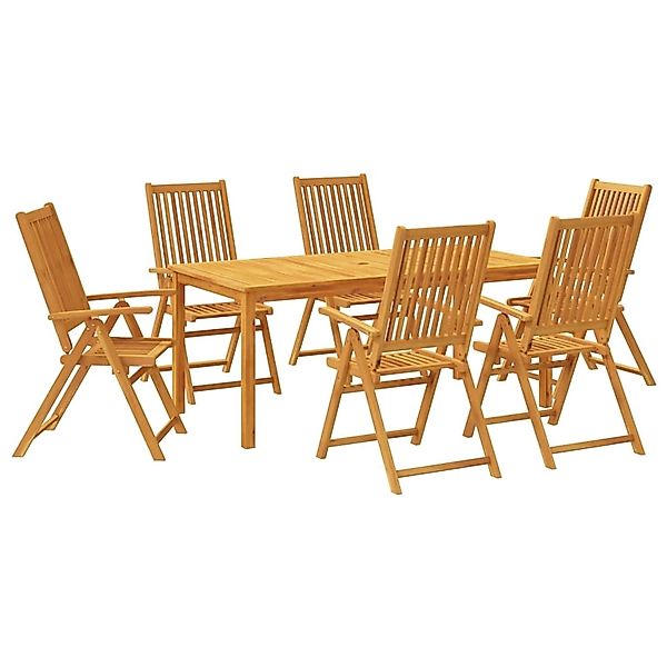 vidaXL 7-Tlg Garten-Essgruppe Massivholz Akazie 3295258 günstig online kaufen