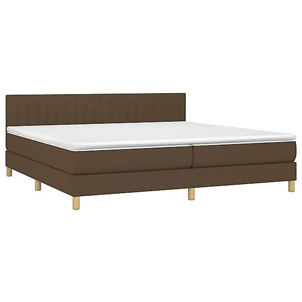 vidaXL Boxspringbett mit Matratze Dunkelbraun 200x200 cm Stoff 3140804 günstig online kaufen