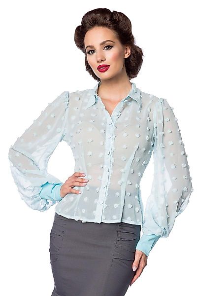Vintage Bluse Blau günstig online kaufen