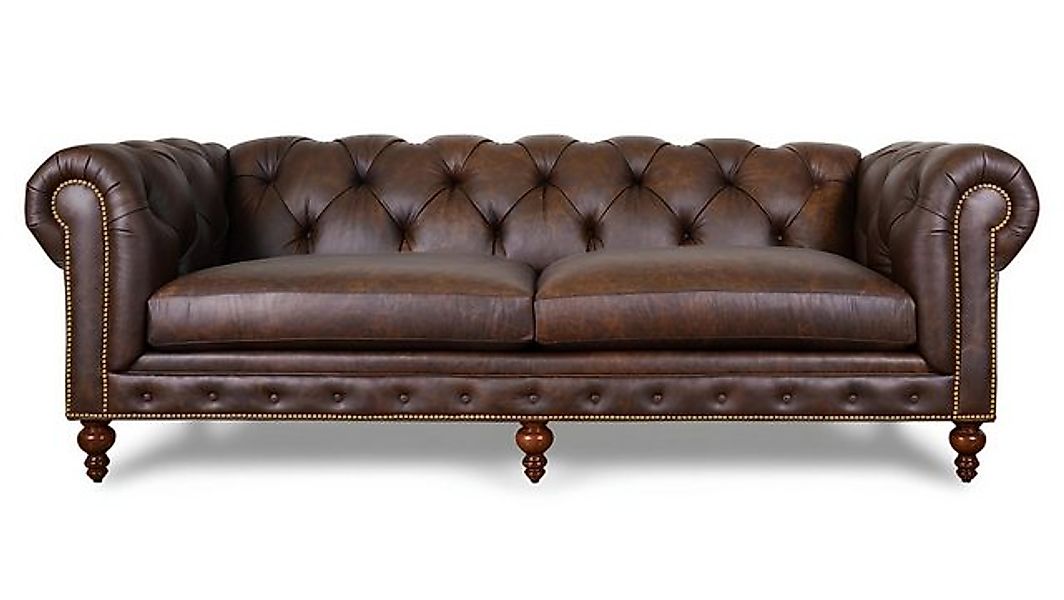 JVmoebel Sofa Chesterfield Couch Polster Sofas Klassische Leder Textil Sofa günstig online kaufen