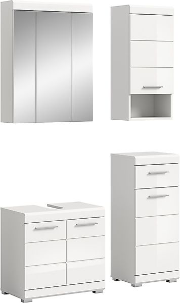 INOSIGN Badmöbel-Set »Siena, 4 teilig, bestehend aus:«, (Set), Waschbeckenu günstig online kaufen