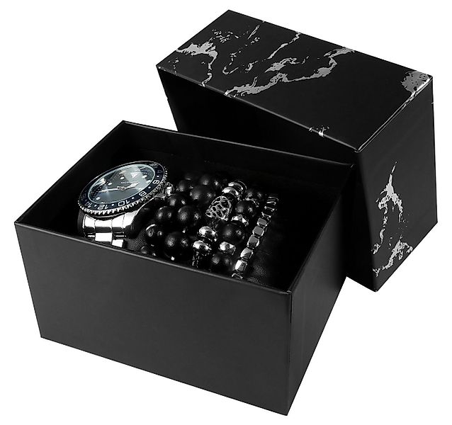 EXCELLANC Schmuckset 2800091 Excellanc Geschenkset Herrenarmbanduhr und fün günstig online kaufen