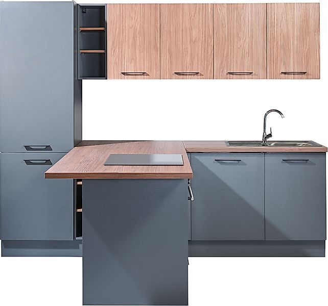 BASIC by Balculina Küchenzeile »Girona B/H/T 265x211x200 cm« Breite 265cm, günstig online kaufen