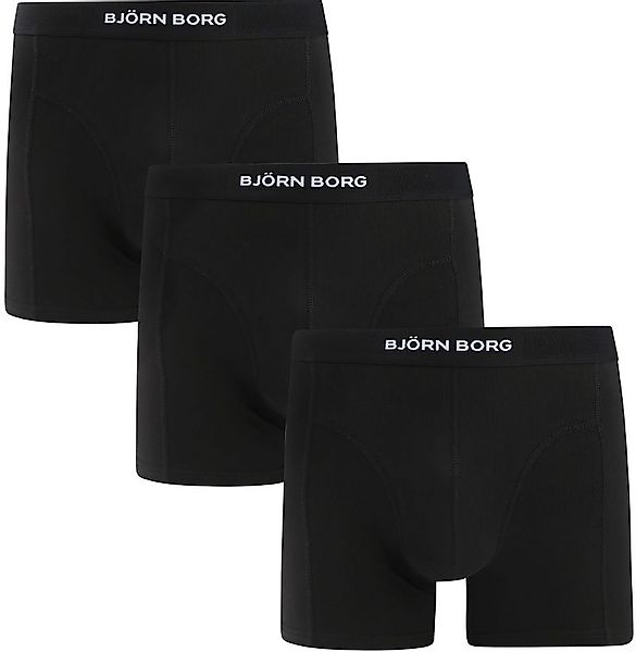 Bjorn Borg Bio-Baumwoll-Boxershorts 3er-Pack Schwarz - Größe M günstig online kaufen