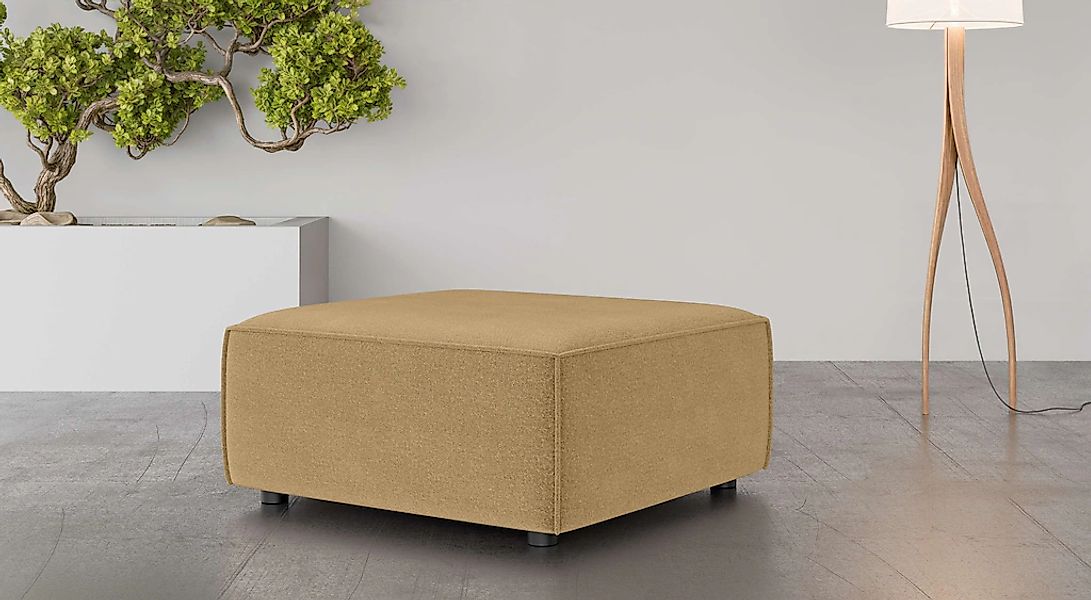 OTTO home Polsterhocker "Polsterhocker Cavan, Maße B/T/H: 90/90/42 cm" pass günstig online kaufen