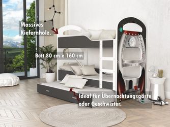 AJKmeble Hochbett 80x160cm und 80x190cm in günstig online kaufen