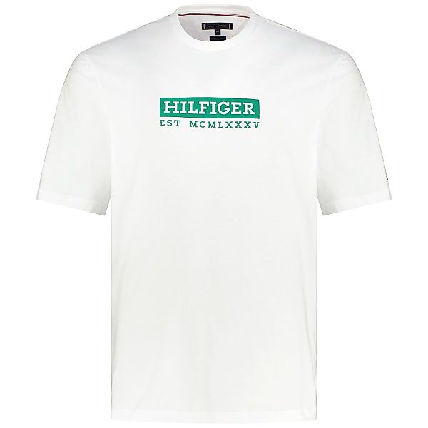 Tommy Hilfiger T-Shirt mit Label-Print Farbe weiß Größe: 4XL günstig online kaufen