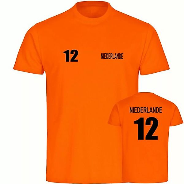 multifanshop T-Shirt Herren Niederlande - Trikot 12 - Männer günstig online kaufen