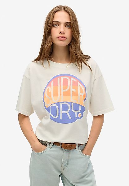 Superdry Rundhalsshirt SU-NEON RAINBOW OVERSIZED TEE günstig online kaufen