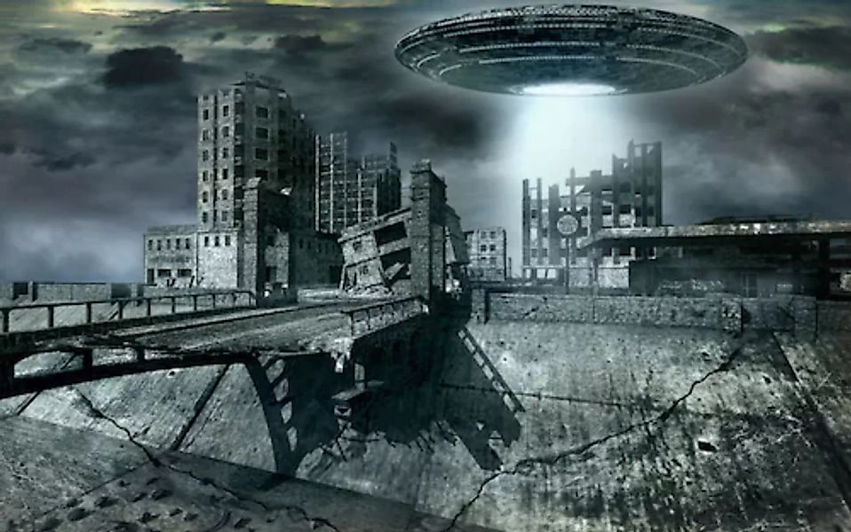 Papermoon Fototapete »Alien-Invasion« günstig online kaufen